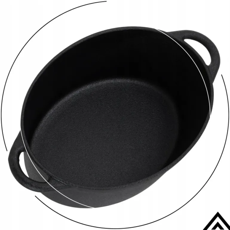 HAGE Brytfanna żeliwna 4,5 l z pokrywką Cast Iron