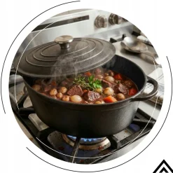 HAGE Brytfanna żeliwna 4,5 l z pokrywką Cast Iron