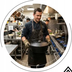 HAGE Brytfanna żeliwna 6,2 l z pokrywką Cast Iron