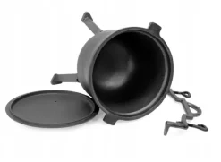 HAGE Kociołek żeliwny 8 l na nóżkach Cast Iron