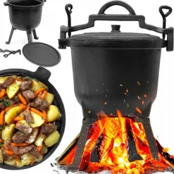 HAGE Kociołek żeliwny 8 l na nóżkach Cast Iron