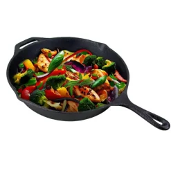 HAGE Komplet 2 Patelnie żeliwne 26,5/31 cm z uchem Cast Iron