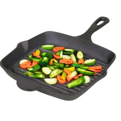 HAGE Patelnia żeliwna grillowa 26 cm Cast Iron