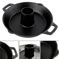 HAGE Patelnia forma żeliwna do pieczenia kurczaka 34 cm