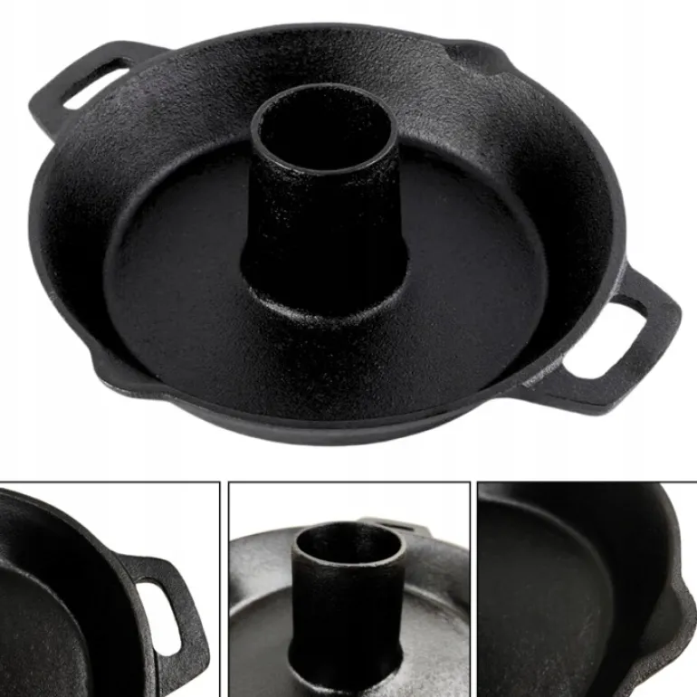 HAGE Patelnia forma żeliwna do pieczenia kurczaka 34 cm