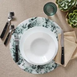 IKEA OFTAST BIAŁY TALERZ OBIADOWY 25 CM