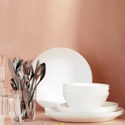 IKEA OFTAST BIAŁY TALERZ OBIADOWY 25 CM