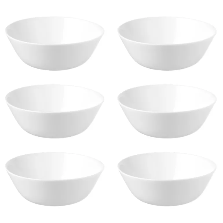 IKEA OFTAST BIAŁY 6x MISKA 15 CM