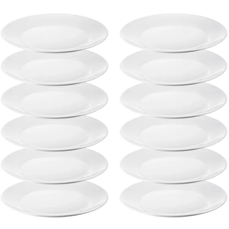 IKEA OFTAST BIAŁY 12x TALERZ 25 CM