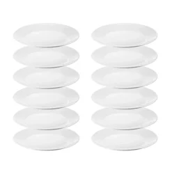 IKEA OFTAST BIAŁY 12x TALERZ 19 CM