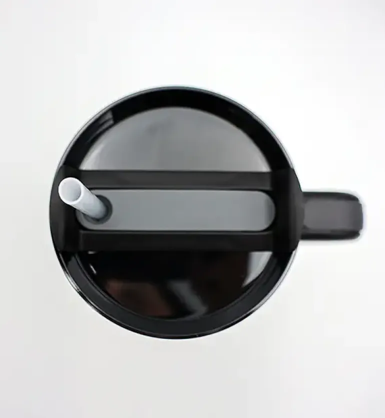 IMCHEX | BLACK | Kubek termiczny 1200 ml ze słomką