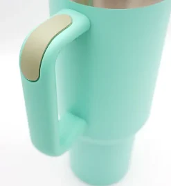 IMCHEX | EUCALYPTUS | Kubek termiczny 1200 ml ze słomką + 10 szklanych słomek