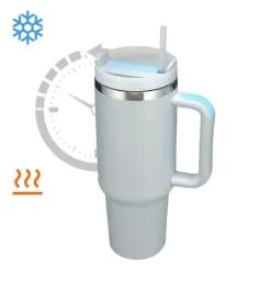 IMCHEX | FOG | Kubek termiczny 1200 ml ze słomką + 10 szklanych słomek