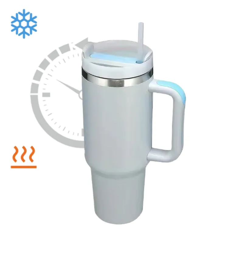 IMCHEX | FOG | Kubek termiczny 1200 ml ze słomką + 10 szklanych słomek