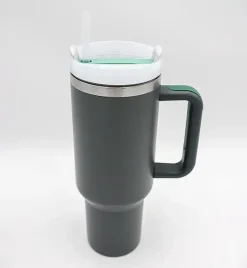 IMCHEX | STORMY SEA | Kubek termiczny 1200 ml ze słomką + 10 szklanych słomek
