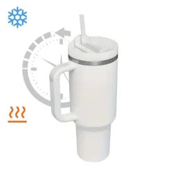 IMCHEX | SUBLIMATION | Kubek termiczny 1200 ml ze słomką + 10 szklanych słomek