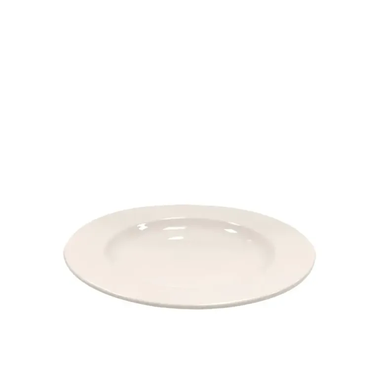 KAIA HOME AURA II Talerz deserowy 17 cm / ceramika ecru