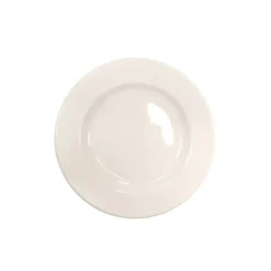 KAIA HOME AURA II Talerz deserowy 17 cm / 12 sztuk ceramika ecru