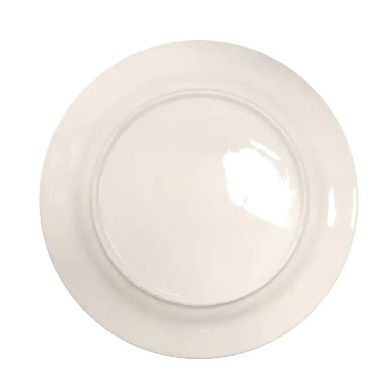 KAIA HOME AURA II Talerz obiadowy 26,5 cm / 18 sztuk ceramika ecru