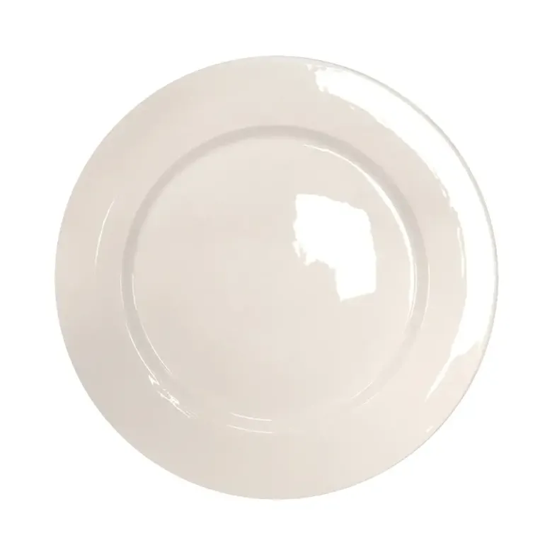 KAIA HOME AURA II Talerz obiadowy 26,5 cm / 6 sztuk ceramika ecru