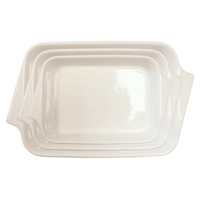 KAIA HOME AURA Komplet 3x Naczynie do zapiekania / brytfanna prostokąt