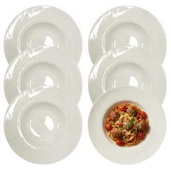 KAIA HOME AURA Komplet 6x Talerz głęboki do pasty 26 cm