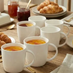 KAIA HOME AURA Kubek duży jumbo 650 ml 18 sztuk / ceramika ecru