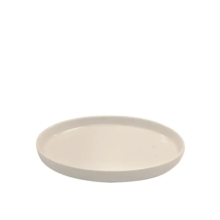 KAIA HOME AURA Mini półmisek na przystawki desery koktailowy 16x10,5 cm owalny / ceramika ecru