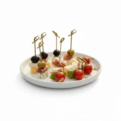 KAIA HOME AURA Mini półmisek na przystawki desery koktailowy 16x10,5 cm owalny / ceramika ecru