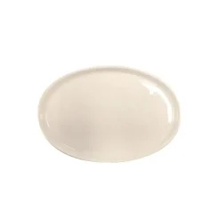KAIA HOME AURA Mini półmisek na przystawki desery koktailowy 16x10,5 cm owalny / ceramika ecru