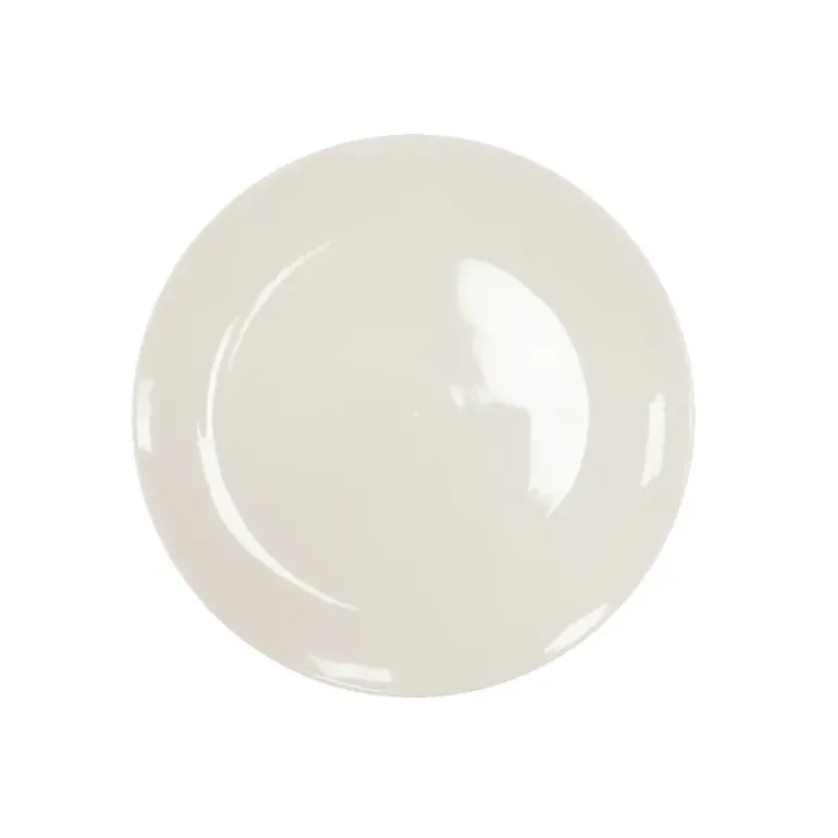 KAIA HOME AURA Talerz deserowy 20,5 cm / 18 sztuk ceramika ecru
