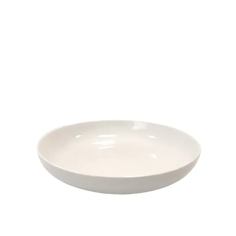 KAIA HOME AURA Talerz głęboki 21,5 cm / 18 sztuk ceramika ecru