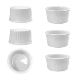 KAIA HOME BASIC CZARKA KOKILKA NACZYNIE RAMEKIN DIPÓWKA DO SOSÓW DIPÓW 50 ML 6 SZTUK