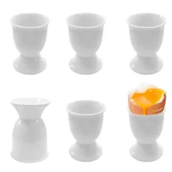 KAIA HOME BASIC Kieliszek na jajko 5x7 cm 6 sztuk / ceramika