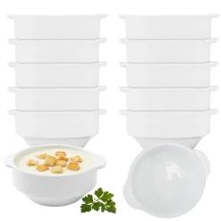 KAIA HOME BASIC Komplet 12x Bulionówka z uchwytami 250 ml / 11 cm