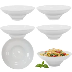 KAIA HOME BASIC Komplet 6x Talerz głęboki do pasty 25,5 cm - III GATUNEK