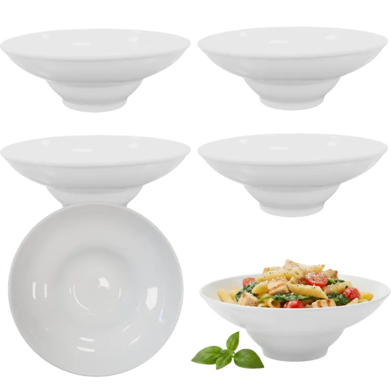 KAIA HOME BASIC Komplet 6x Talerz głęboki do pasty 25,5 cm - III GATUNEK