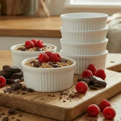 KAIA HOME BASIC Naczynie do zapiekania czarka ramekin 200 ml 12 sztuk / ceramika