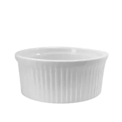 KAIA HOME BASIC Naczynie do zapiekania czarka ramekin 200 ml 12 sztuk / ceramika