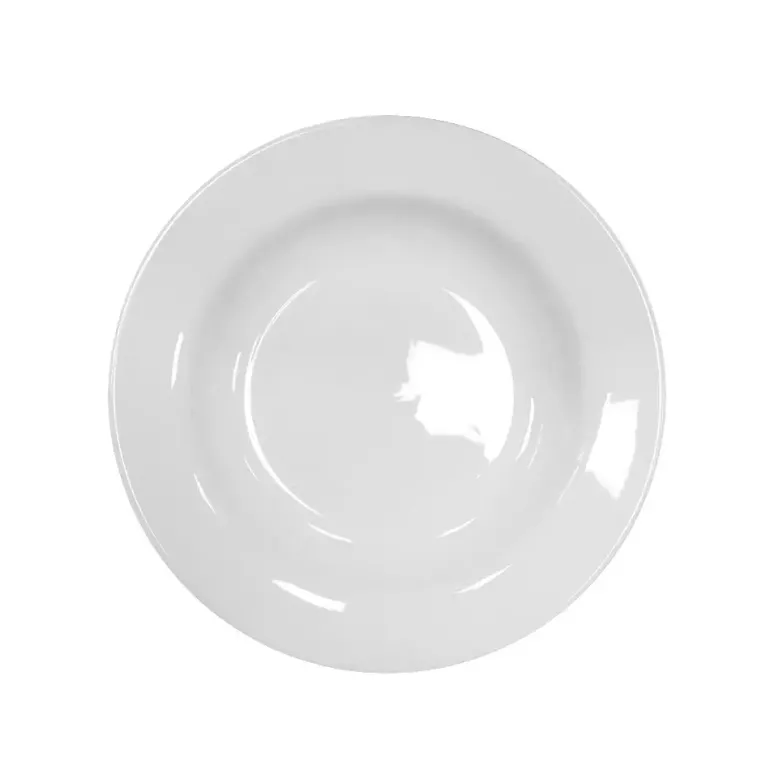 KAIA HOME BASIC Talerz głęboki 22 cm / 12 sztuk biała ceramika