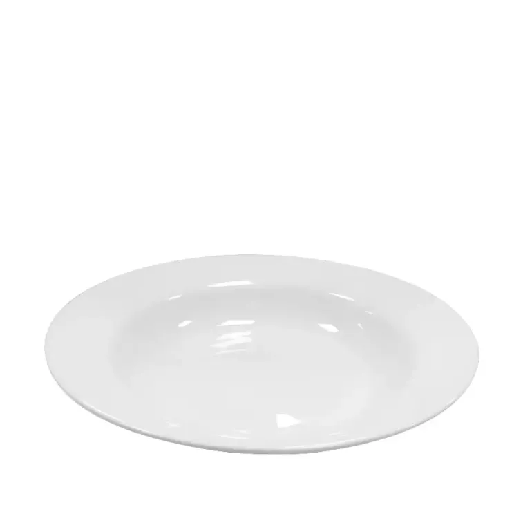 KAIA HOME BASIC Talerz głęboki 22 cm / 12 sztuk biała ceramika