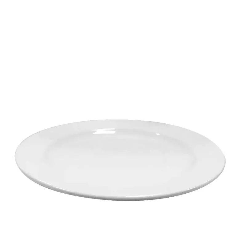 KAIA HOME BASIC Talerz obiadowy 28 cm / 12 sztuk biała ceramika