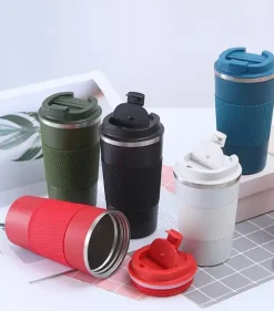 KAIA HOME | Komplet 2x Kubek termiczny 510 ml + 380 ml / białe