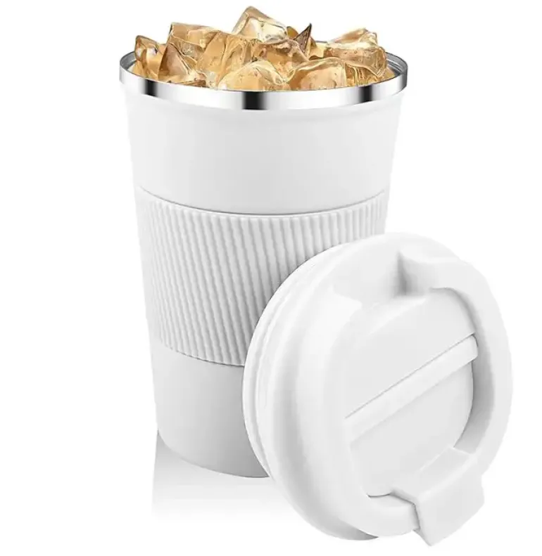 KAIA HOME | Komplet 2x Kubek termiczny 510 ml + 380 ml / białe