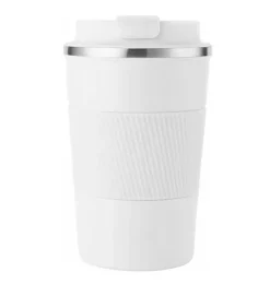 KAIA HOME | Kubek termiczny 380 ml antypoślizgowy / biały