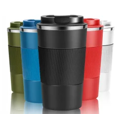KAIA HOME | Kubek termiczny 510 ml antypoślizgowy / czerwony
