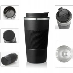KAIA HOME | Kubek termiczny 510 ml antypoślizgowy / biały
