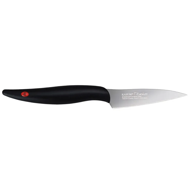 KASUMI TITANIUM Japoński nóż do warzyw 8 cm / stal wysokowęglowa