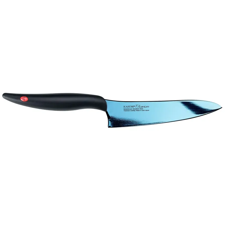 KASUMI TITANIUM Japoński nóż szefa kuchni 13 cm / stal wysokowęglowa / niebieski