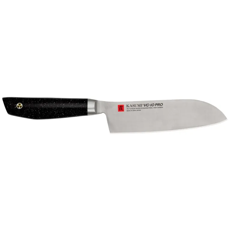 KASUMI VG10 PRO Nóż japoński Santoku mały kuty 13 cm
